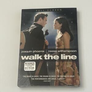 Walk The Line Johnny Cash Biopic Full Screen NEW SEALED DVD with Dust Cover